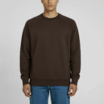 Men’s Crew Neck Sweatshirt Brown