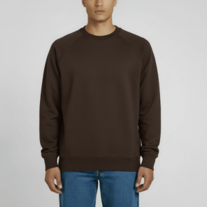 Men’s Crew Neck Sweatshirt Brown